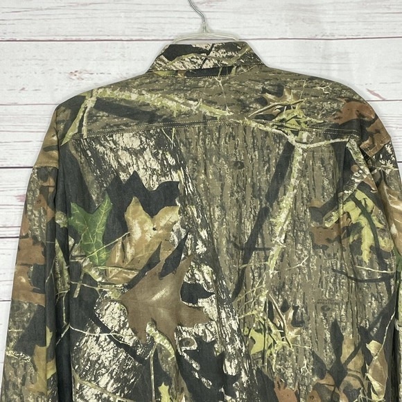 RedHead Mens Sz L Camouflage Long Sleeve Button‎ Up Hunting Shirt bass pro - Picture 11 of 12